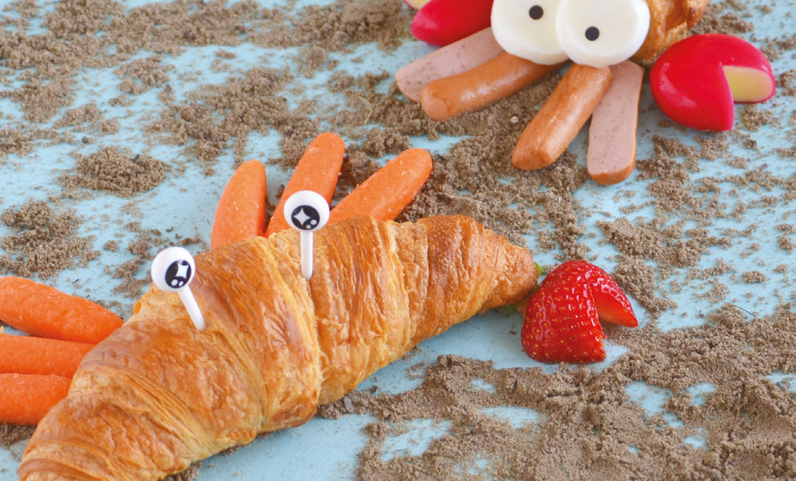 Krab en kreeft croissant